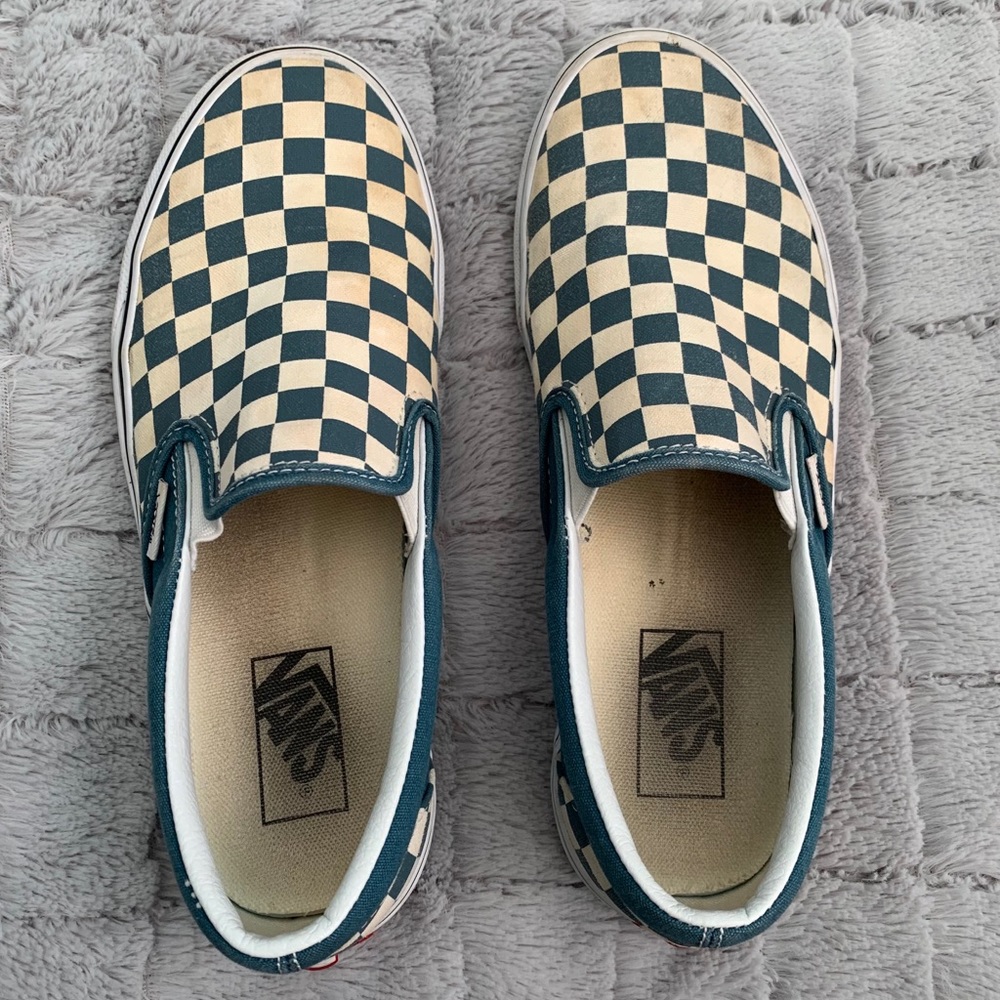 Blue Checkered Vans